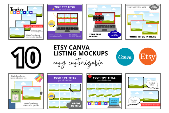 10 Teachers Pay Teachers Etsy Mockup