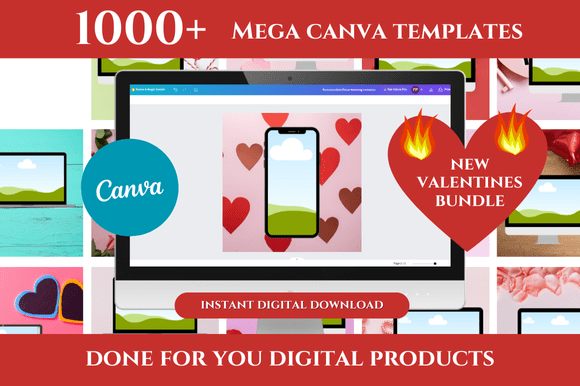 1000 Mega Canva Templates Bundle