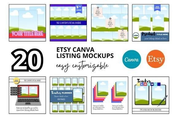 20 Teachers Pay Teachers Etsy Mockup: A Must-Have for Digital Sellers