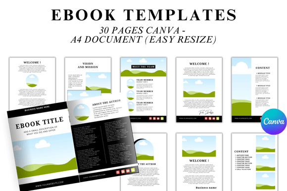 30 Editable Ebook Template: Save Time and Elevate Your Digital Products
