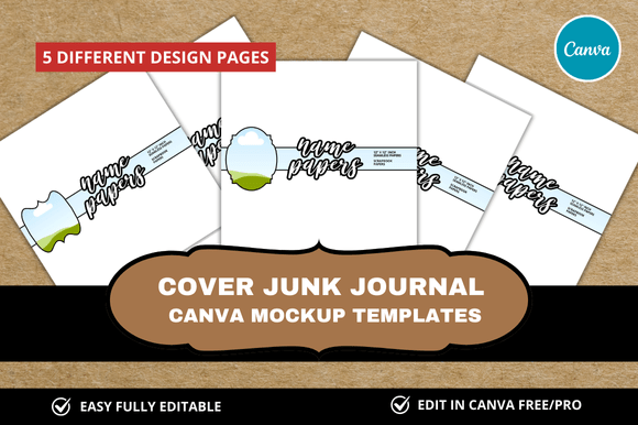 5 Cover Junk Journal Template: A Must-Have for Etsy Digital Sellers