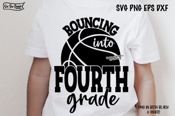 Bouncing into Fourth 4th Grade SVG PNG: Your Creative Gateway to Custom Classroom and Craft Projects