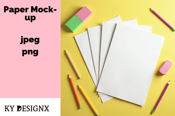Colorful Paper Mockup