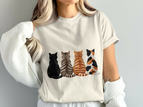 Cute Yarn Cat Shirt Design PNG: A Versatile Digital Asset for Creative Projects