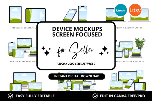 Device Etsy Canva Mockup