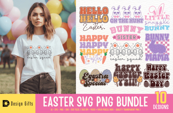 Easter SVG PNG Bundle