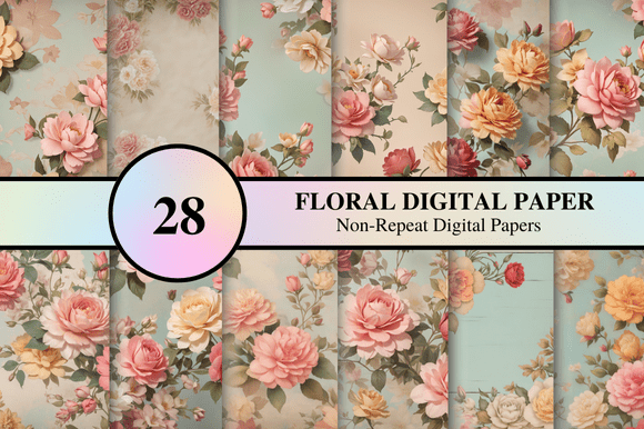 Floral Digital Paper: A Versatile Resource for Creative Professionals