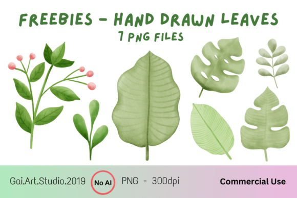Freebies - Hand Drawn Leaves: Why Authentic Botanical Illustrations Matter in a Digital World