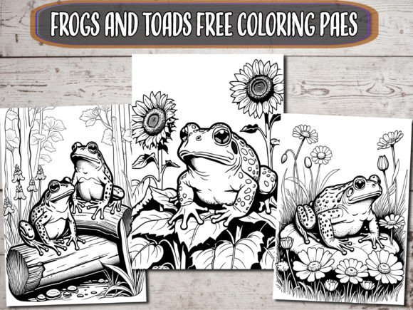 Frogs and Toads Free Coloring Pages: Unwind with Nature-Inspired Art