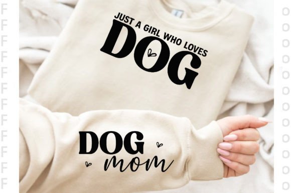Just a Girl Who Loves Dog Sleeve SVG, PNG
