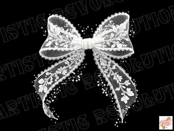 Lace Coquette Bow Png White Lace Floral: A Versatile Digital Asset for Creative Projects