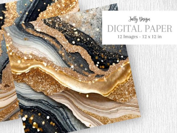Luxurious Black Alcohol Ink and Glitter: Redefining Visual Impact in Modern Design