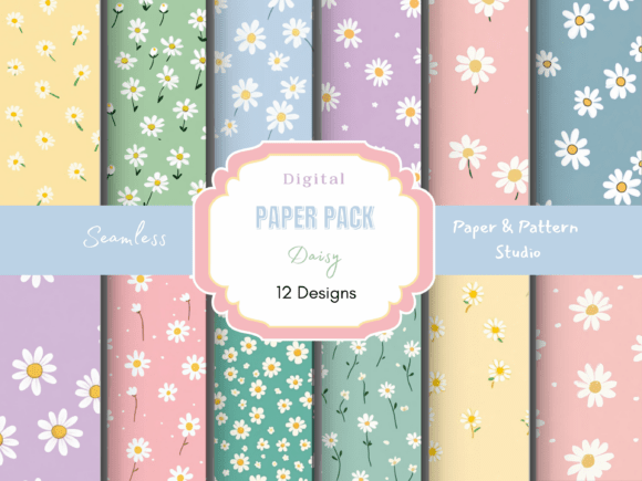 Pastel Daisy Seamless Pattern: A Soft Touch for Creative Projects