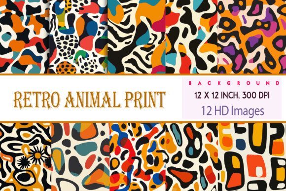 Retro Animal Print & Retro Animal Print: Timeless Patterns for Modern Digital Design