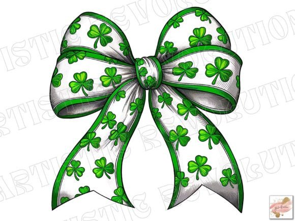 St Patrick’s Day PNG Retro Coquette Bow: A Versatile Digital Asset for Creative Projects