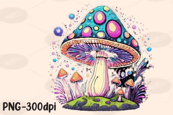 The Creative Power of Kawaii Psychedelic Magic Mushroom PNG Art in Modern Design