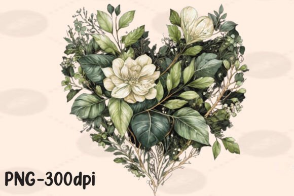 Understanding Vintage Greenery Heart Florals PNG and How to Use It in Your Creative Projects