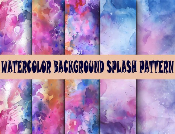 Watercolor Background Splash Pattern JPG: A Versatile Design Resource for Creative Projects