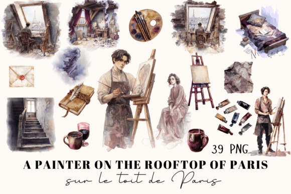 Watercolor Paris Artist Clipart 39 PNG: A Strategic Tool for Creative Expression
