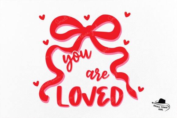 You Are Loved Christian Valentine Bow: A Versatile Digital Art for Every Creative